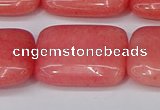 CCN4196 15.5 inches 18*25mm rectangle candy jade beads wholesale