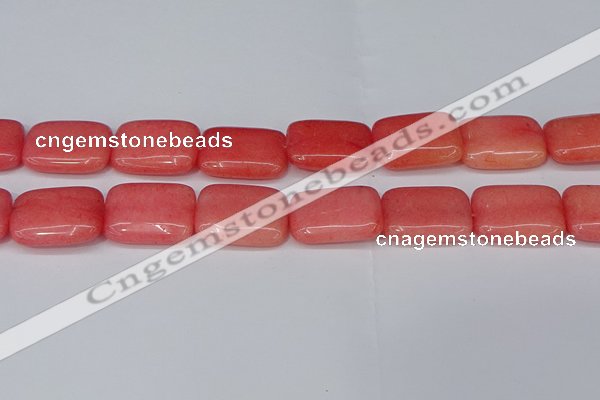 CCN4196 15.5 inches 18*25mm rectangle candy jade beads wholesale