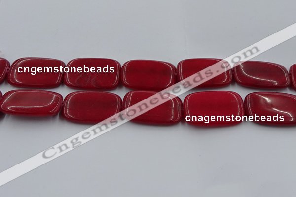 CCN4205 15.5 inches 30*40mm rectangle candy jade beads wholesale