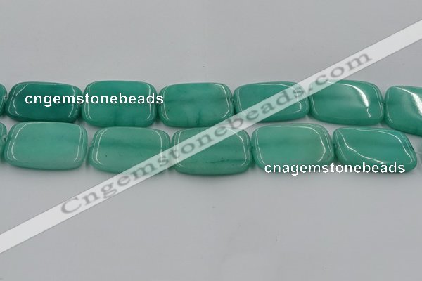 CCN4207 15.5 inches 30*40mm rectangle candy jade beads wholesale