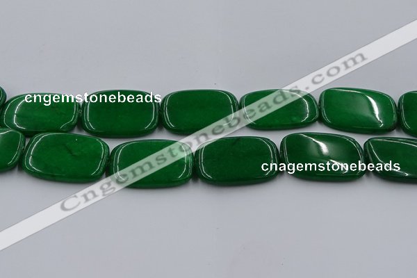 CCN4212 15.5 inches 30*40mm rectangle candy jade beads wholesale