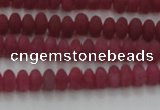 CCN4501 15.5 inches 3*5mm rondelle matte candy jade beads