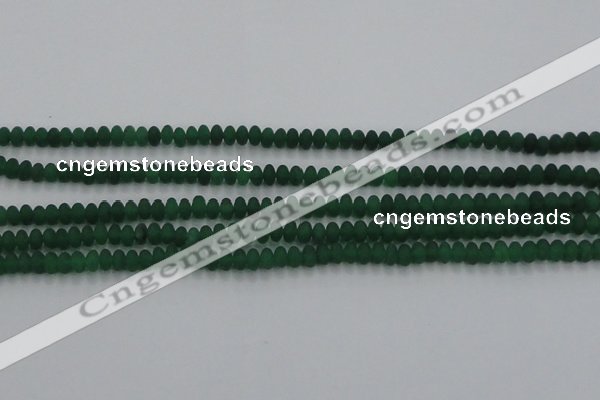 CCN4504 15.5 inches 3*5mm rondelle matte candy jade beads