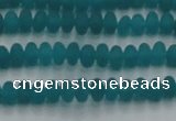 CCN4505 15.5 inches 3*5mm rondelle matte candy jade beads