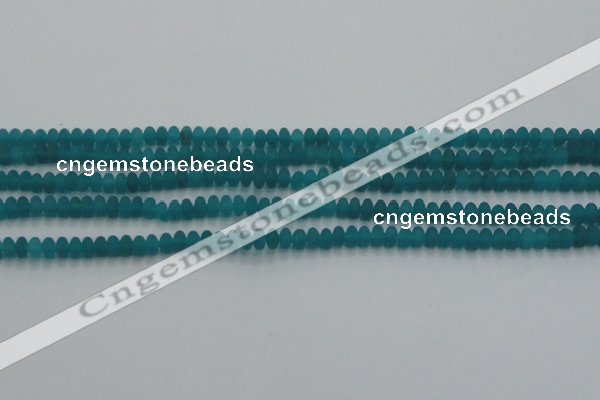 CCN4505 15.5 inches 3*5mm rondelle matte candy jade beads