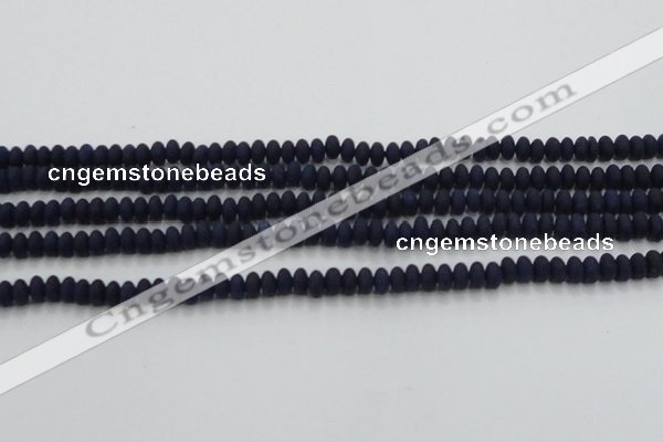 CCN4508 15.5 inches 3*5mm rondelle matte candy jade beads