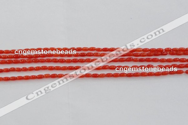 CCN4512 15.5 inches 3*5mm rice candy jade beads wholesale