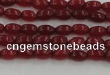 CCN4520 15.5 inches 4*6mm rice candy jade beads wholesale