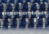 CCN4630 15.5 inches 6mm round candy jade with rhinestone beads