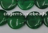 CCN503 15.5 inches 20mm flat round candy jade beads wholesale