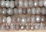 CCN5107 15 inches 3*4mm faceted rondelle candy jade beads