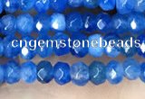 CCN5114 15 inches 3*4mm faceted rondelle candy jade beads