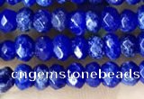 CCN5115 15 inches 3*4mm faceted rondelle candy jade beads