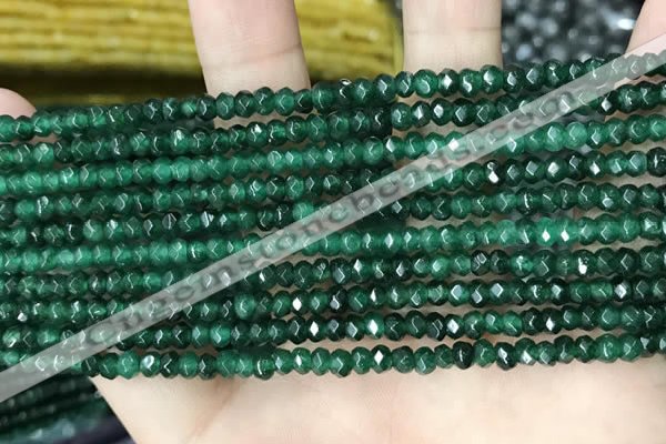 CCN5120 15 inches 3*4mm faceted rondelle candy jade beads
