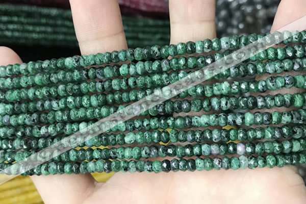 CCN5125 15 inches 3*4mm faceted rondelle candy jade beads