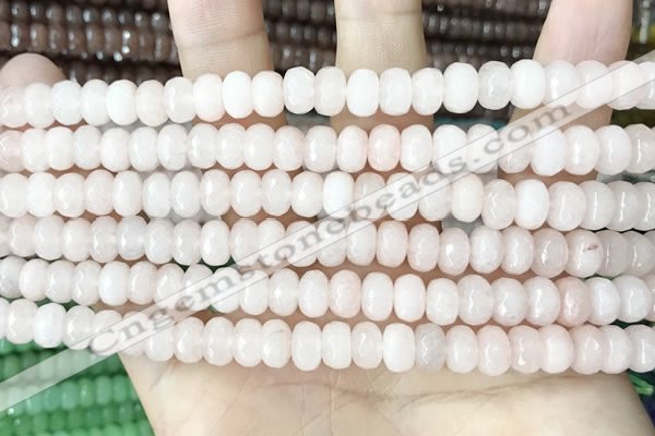 CCN5131 15 inches 5*8mm faceted rondelle candy jade beads