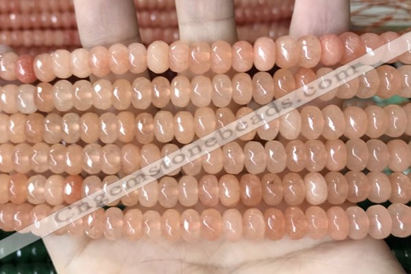 CCN5136 15 inches 5*8mm faceted rondelle candy jade beads