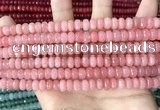 CCN5139 15 inches 5*8mm faceted rondelle candy jade beads