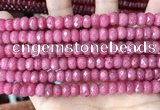 CCN5141 15 inches 5*8mm faceted rondelle candy jade beads