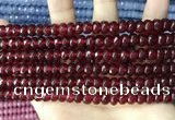 CCN5145 15 inches 5*8mm faceted rondelle candy jade beads