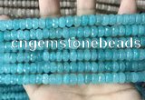 CCN5149 15 inches 5*8mm faceted rondelle candy jade beads