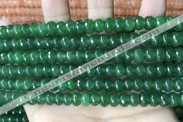 CCN5159 15 inches 5*8mm faceted rondelle candy jade beads