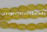 CCN516 15.5 inches 8*10mm oval candy jade beads wholesale