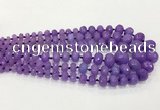 CCN5171 5*8mm - 14*20mm faceted rondelle candy jade graduated beads