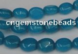 CCN521 15.5 inches 8*10mm oval candy jade beads wholesale