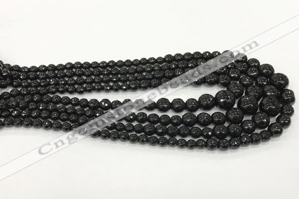 CCN5214 6mm - 14mm faceted round candy jade graduated beads