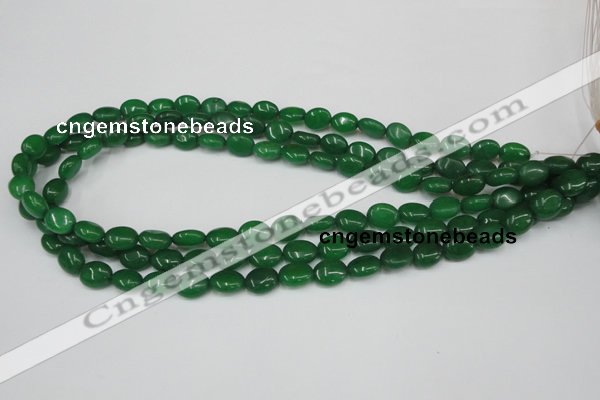 CCN522 15.5 inches 8*10mm oval candy jade beads wholesale