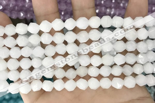 CCN5230 15 inches 8mm faceted nuggets candy jade beads