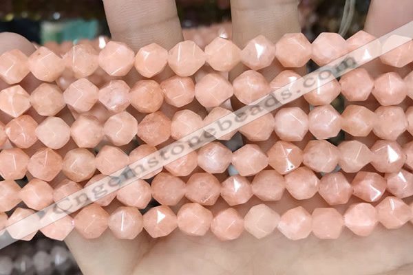 CCN5233 15 inches 8mm faceted nuggets candy jade beads