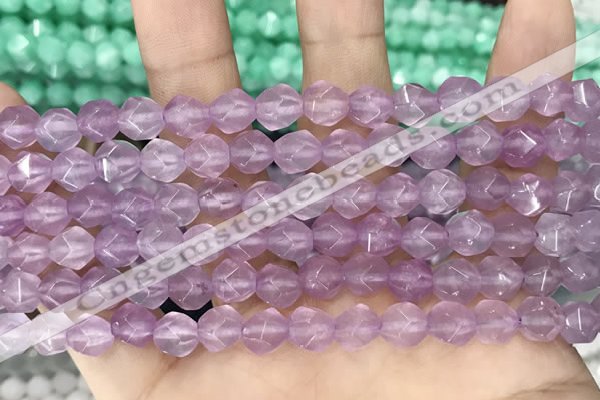 CCN5254 15 inches 8mm faceted nuggets candy jade beads