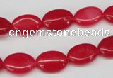 CCN528 15.5 inches 10*14mm oval candy jade beads wholesale