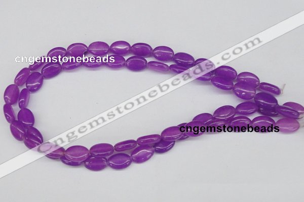 CCN529 15.5 inches 10*14mm oval candy jade beads wholesale