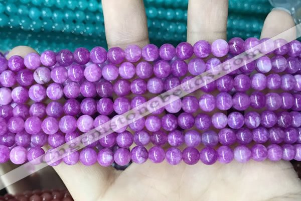 CCN5295 15 inches 6mm round candy jade beads Wholesale