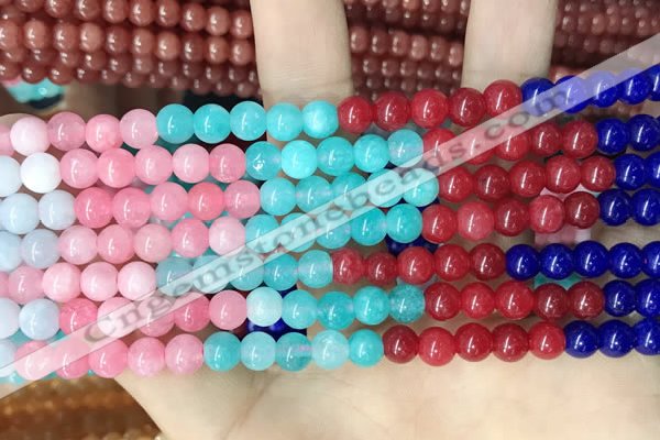 CCN5298 15 inches 6mm round candy jade beads Wholesale