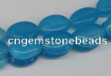 CCN531 15.5 inches 10*14mm oval candy jade beads wholesale