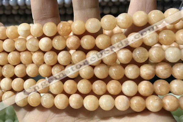 CCN5344 15 inches 8mm round candy jade beads Wholesale