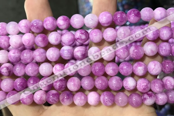 CCN5361 15 inches 8mm round candy jade beads Wholesale
