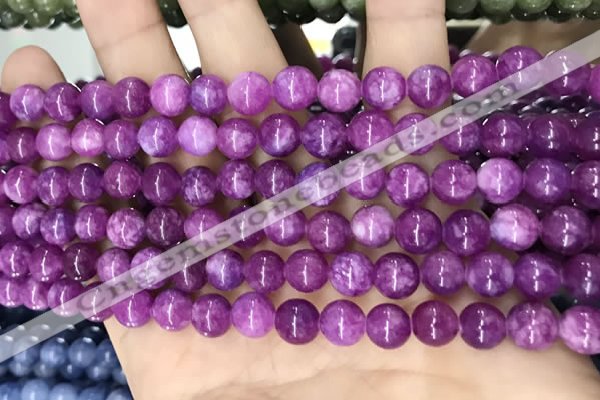 CCN5363 15 inches 8mm round candy jade beads Wholesale