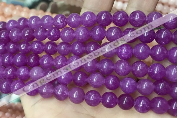 CCN5366 15 inches 8mm round candy jade beads Wholesale