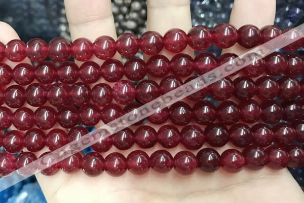 CCN5369 15 inches 8mm round candy jade beads Wholesale