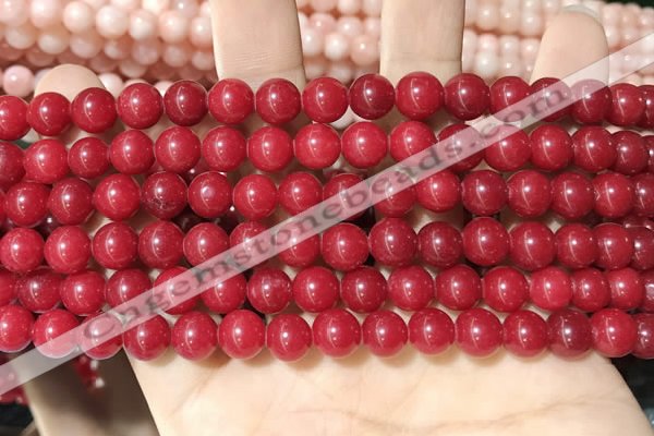 CCN5373 15 inches 8mm round candy jade beads Wholesale