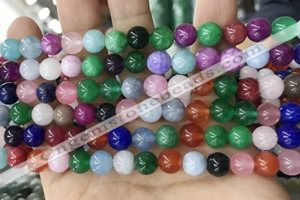 CCN5469 15 inches 8mm round candy jade beads Wholesale