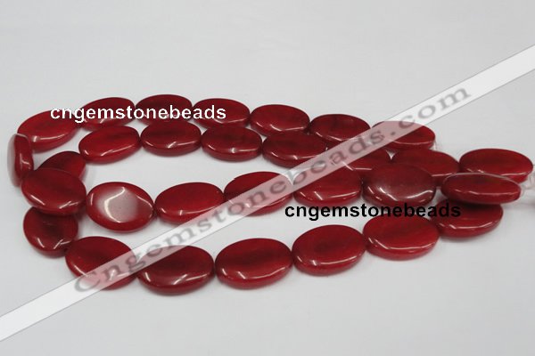 CCN547 15.5 inches 18*25mm oval candy jade beads wholesale