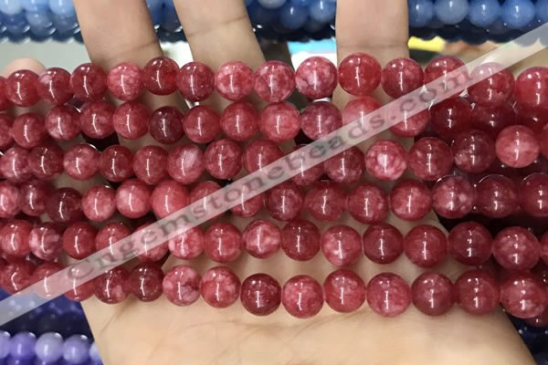 CCN5485 15 inches 8mm round candy jade beads Wholesale