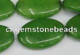 CCN553 15.5 inches 20*30mm oval candy jade beads wholesale