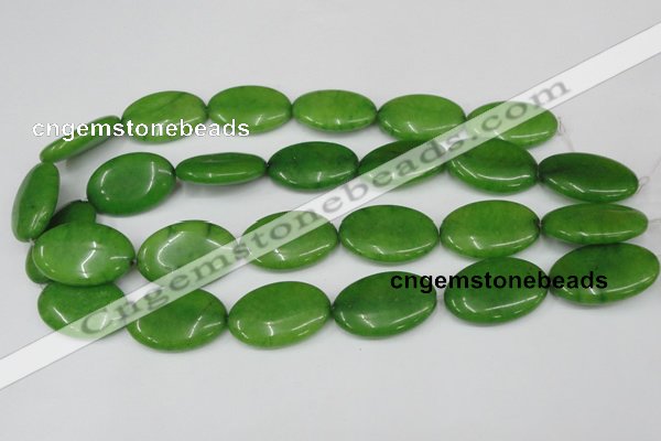 CCN553 15.5 inches 20*30mm oval candy jade beads wholesale